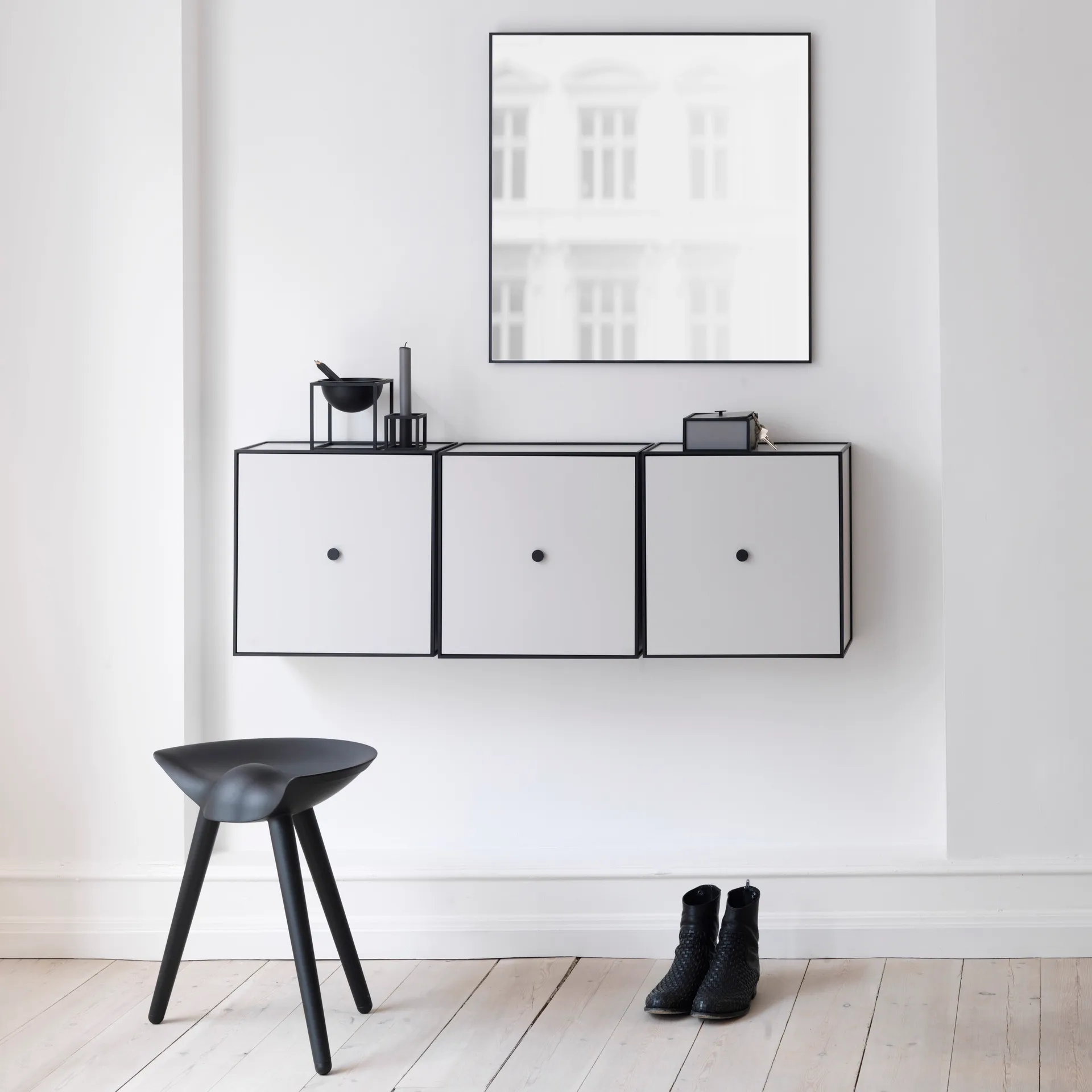 View spegel 70x70 cm, svart Audo Copenhagen
