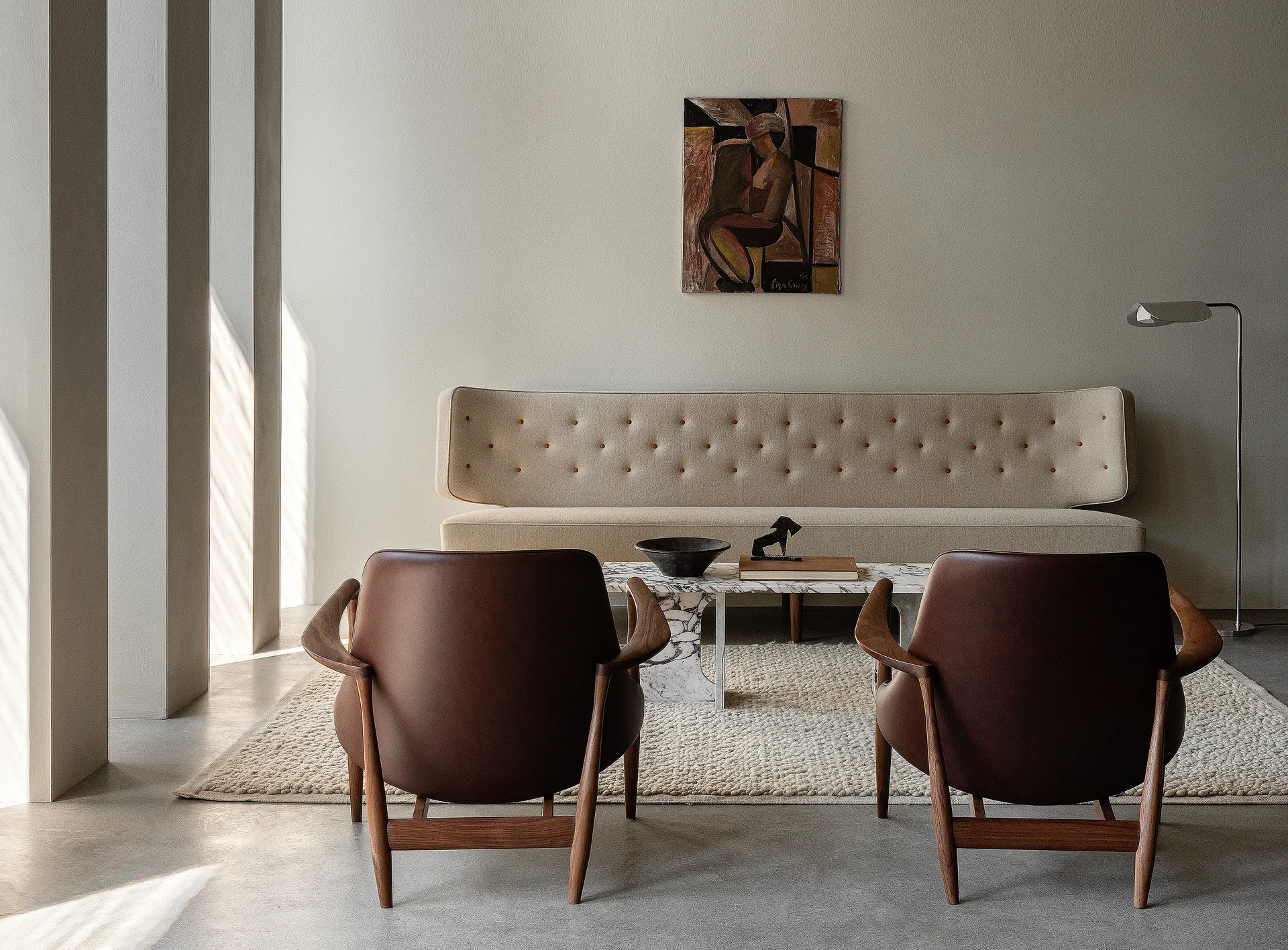 Wing golvlampa 84 cm, Aluminium Audo Copenhagen