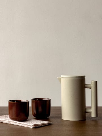 Yana kaffekanna 1 liter - Grey glazed - Audo Copenhagen