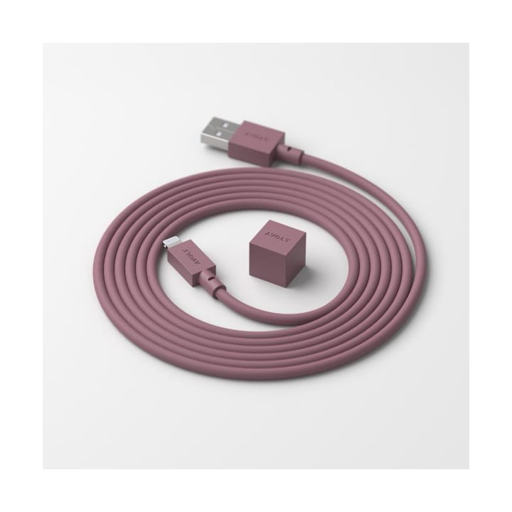 Cable 1 USB A till Lightning kabel 1,7 m, Rusty red Avolt