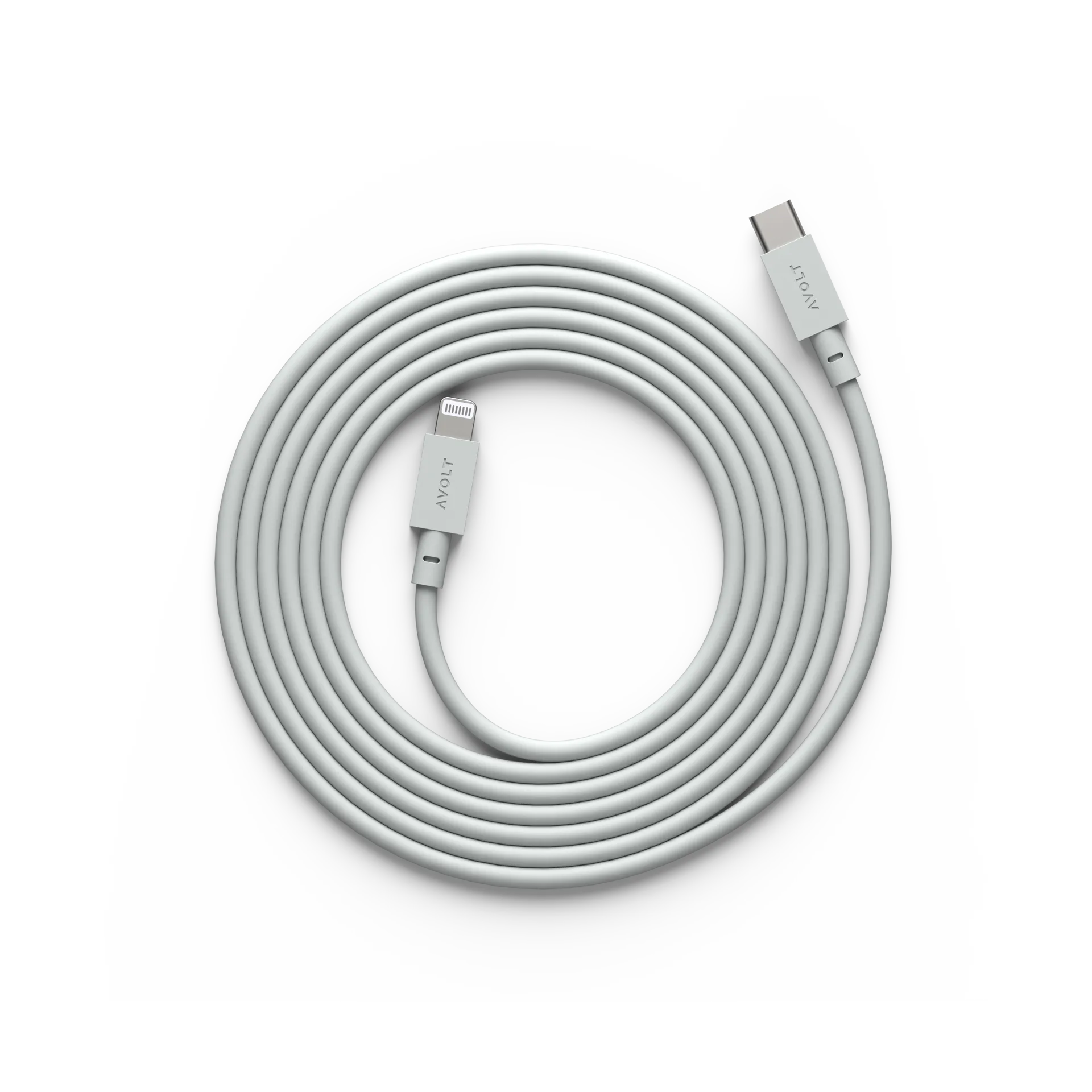 Cable 1 USB C till Lightning laddkabel 2m, Gotland Gray Avolt