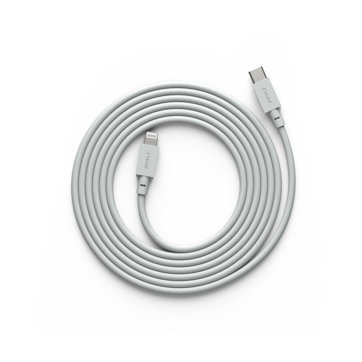 Cable 1 USB C till Lightning laddkabel 2m - Gotland Gray - Avolt