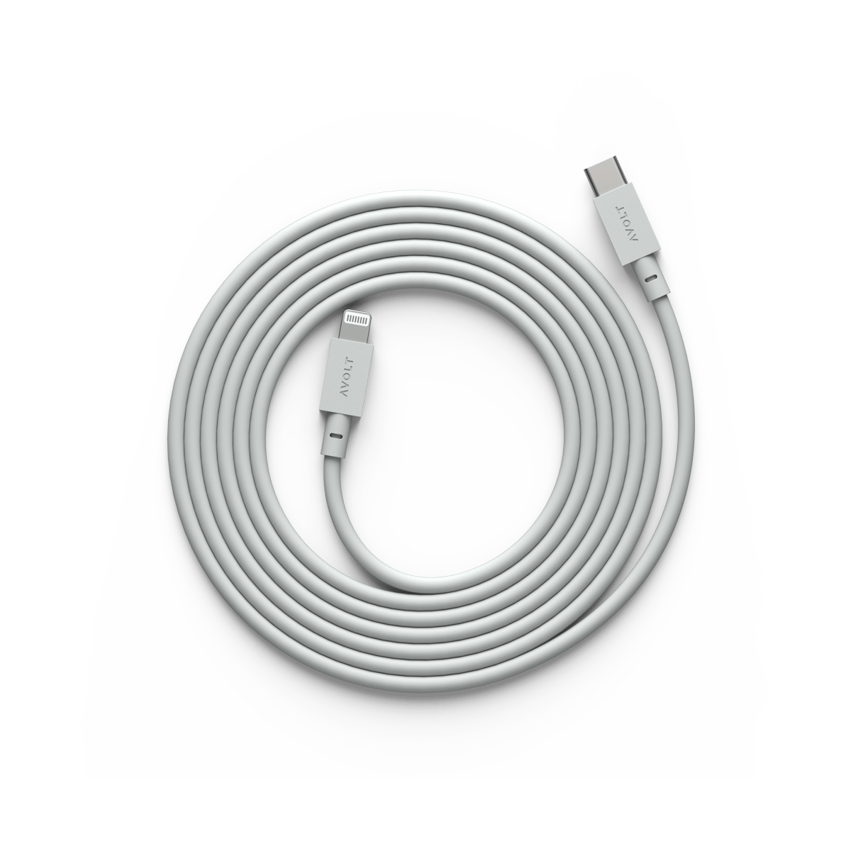 Avolt Cable 1 USB C till Lightning laddkabel 2m Gotland Gray