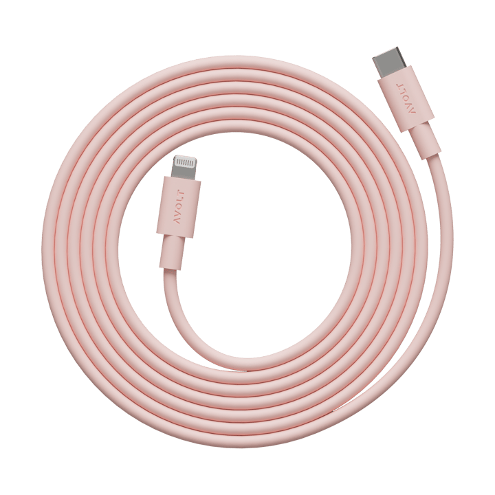Cable 1 USB C till Lightning laddkabel 2m - New Pink - Avolt