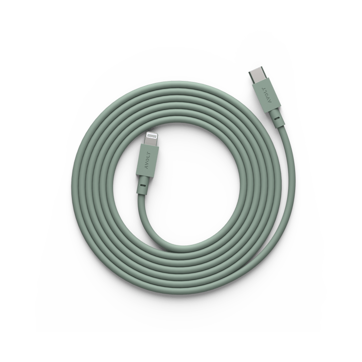 Cable 1 USB C till Lightning laddkabel 2m - Oak Green - Avolt