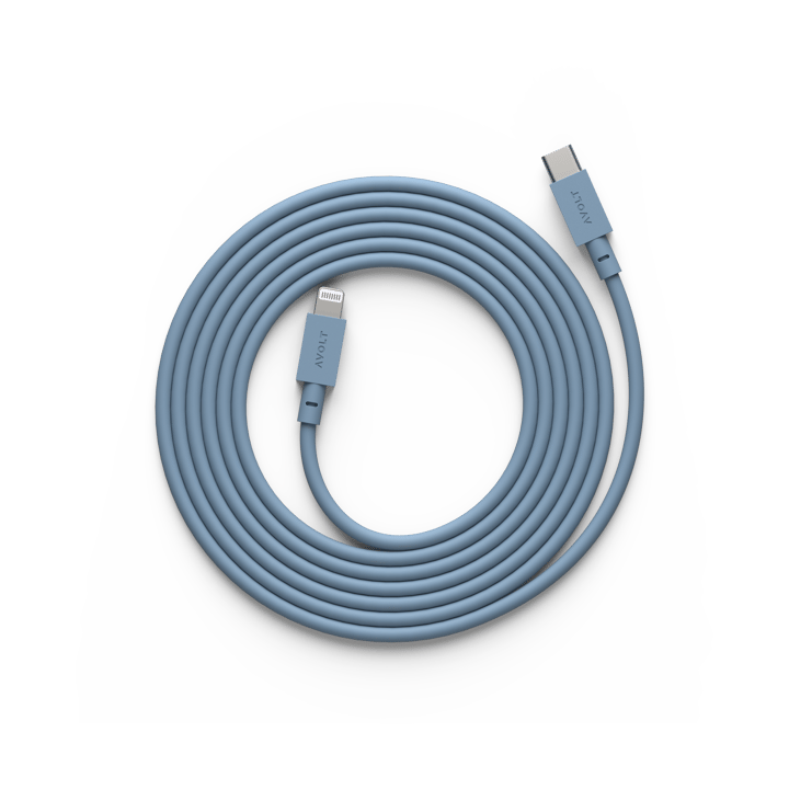 Cable 1 USB C till Lightning laddkabel 2m - Shark Blue - Avolt