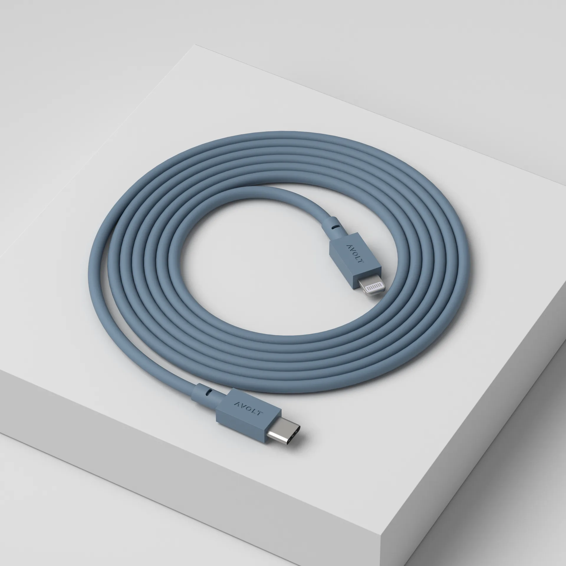 Cable 1 USB C till Lightning laddkabel 2m, Shark Blue Avolt