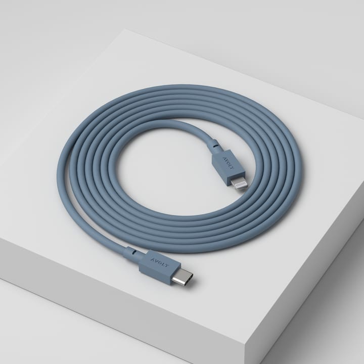 Cable 1 USB C till Lightning laddkabel 2m, Shark Blue Avolt