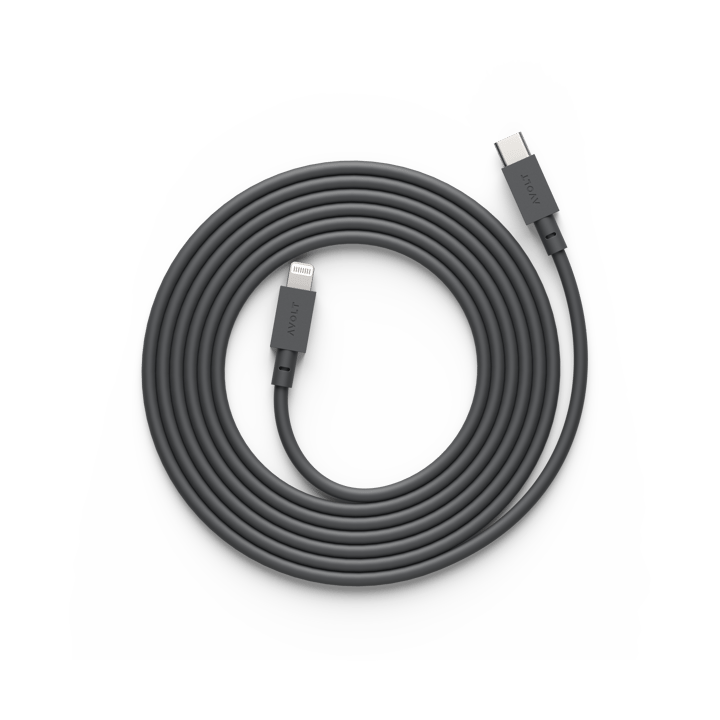 Cable 1 USB C till Lightning laddkabel 2m - Stockholm Black - Avolt