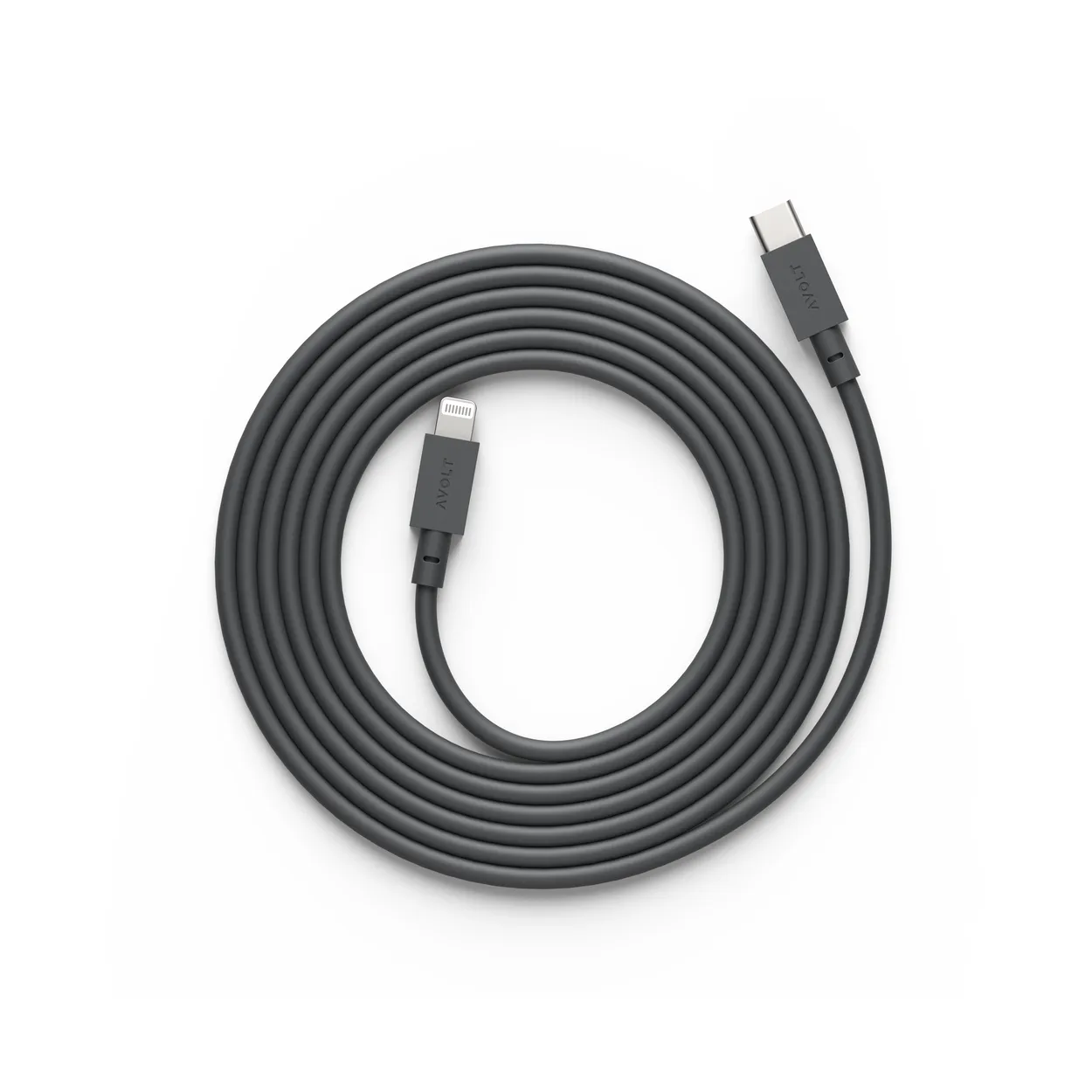 Avolt Cable 1 USB C till Lightning laddkabel 2m Stockholm Black