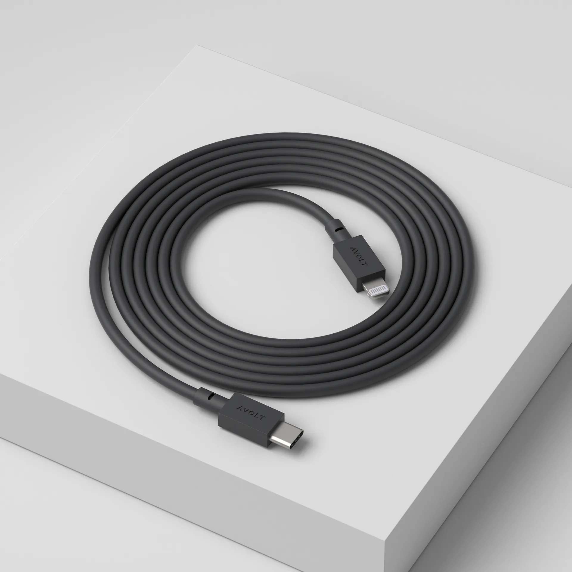 Cable 1 USB C till Lightning laddkabel 2m, Stockholm Black Avolt