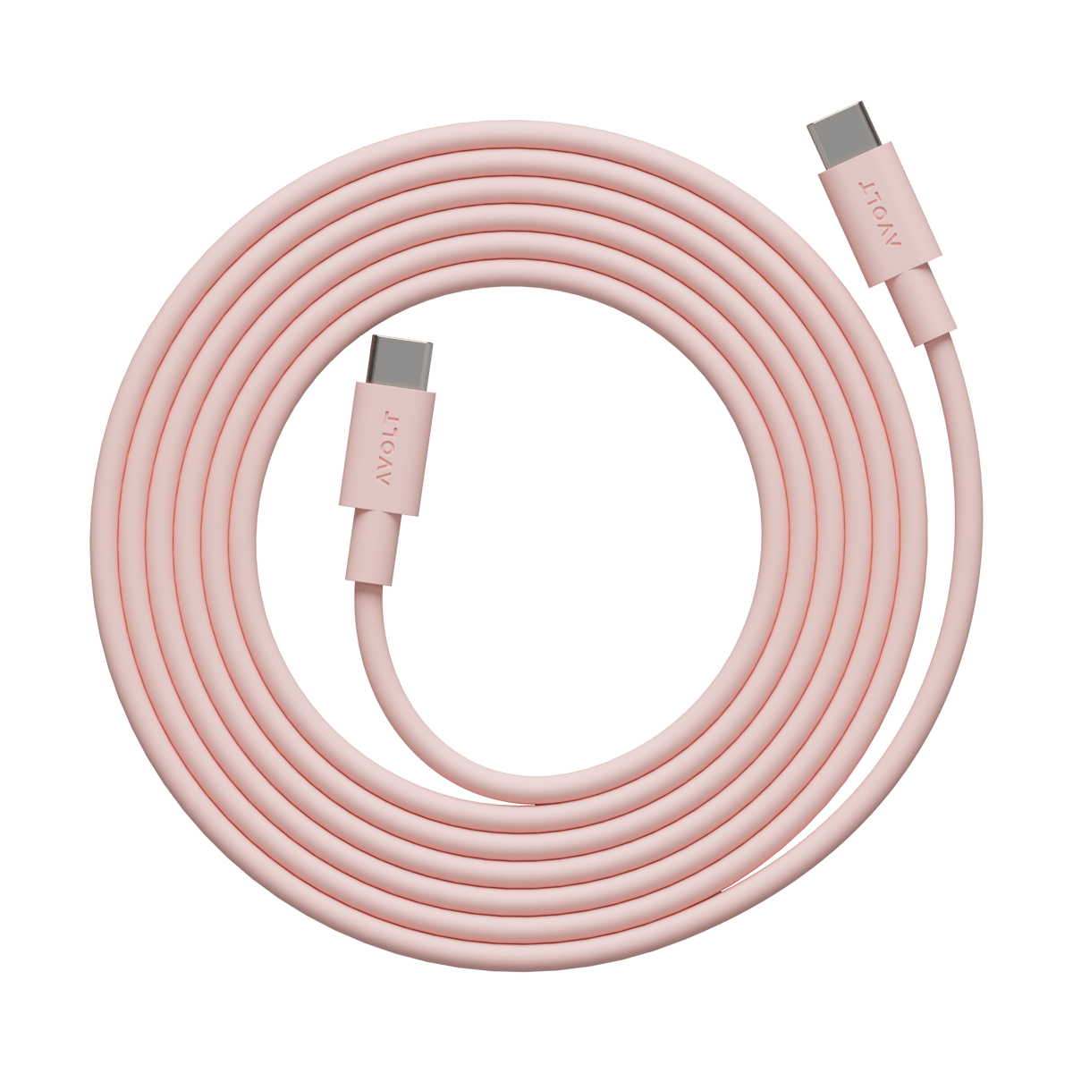 Avolt Cable 1 USB-C till USB-C laddningskabel 2 m New Pink
