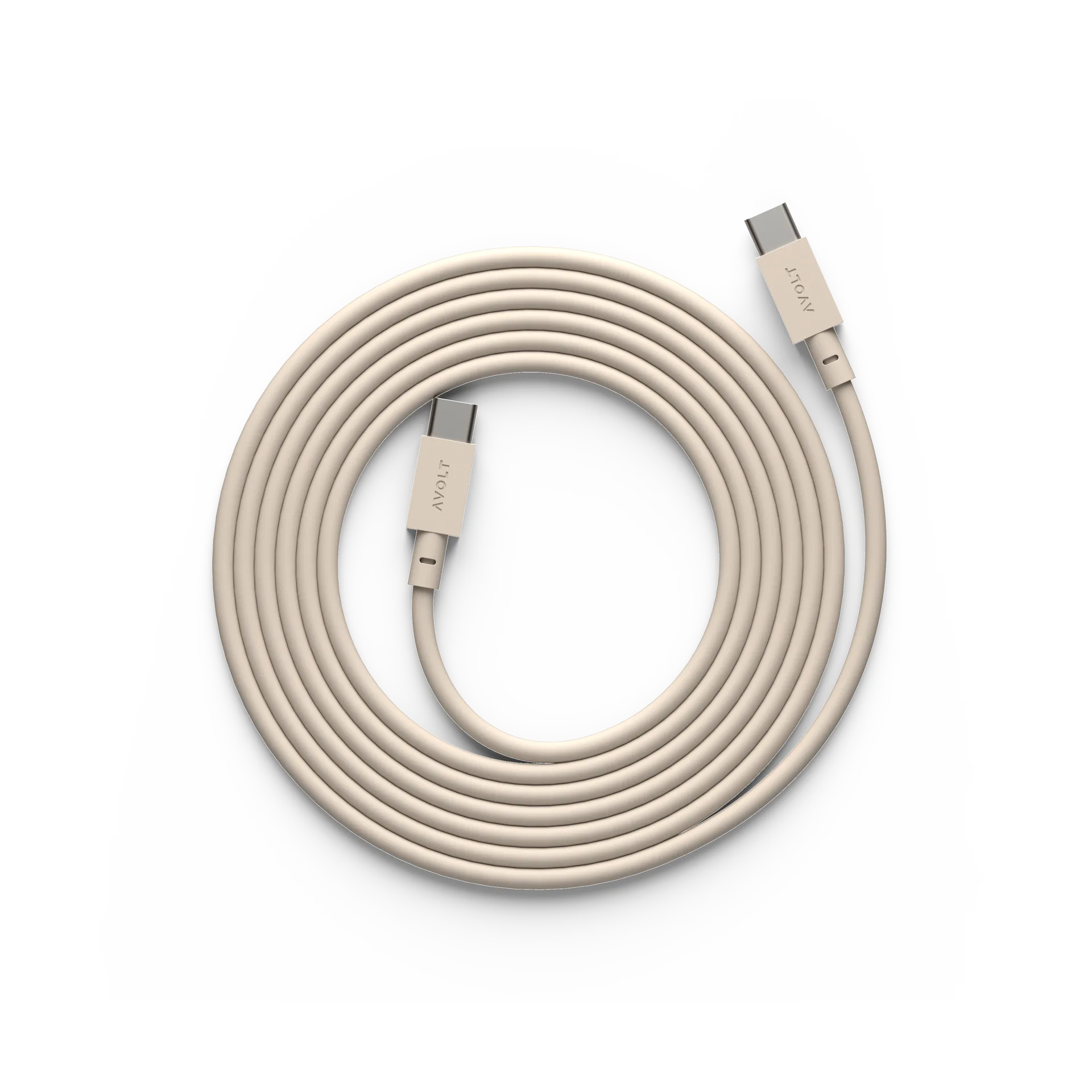 Cable 1 USB-C till USB-C laddningskabel 2 m, Nomad sand Avolt