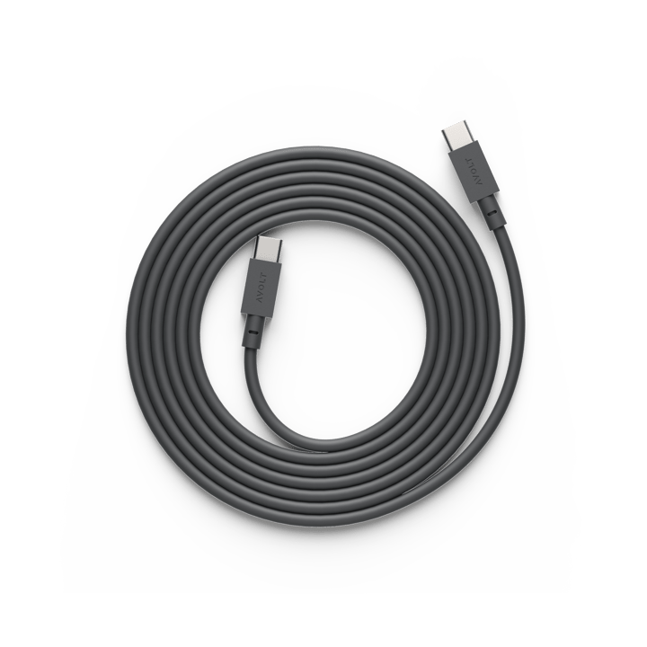 Cable 1 USB-C till USB-C laddningskabel 2 m - Stockholm black - Avolt