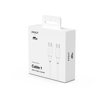 Cable 1 USB-C till USB-C laddningskabel 2 m - White Martinelli Luce Edition - Avolt