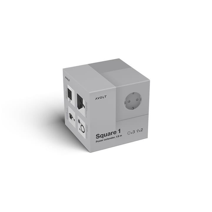 Square 1 grenuttag, gotland grey Avolt