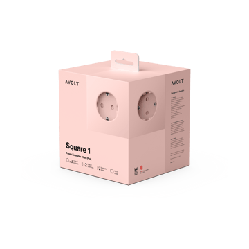 Square 1 grenuttag USB-C 30W 1,8 m - New Pink - Avolt