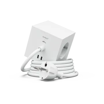 Square 1 grenuttag USB-C 30W 1,8 m - White Martinelli Luce edition - Avolt