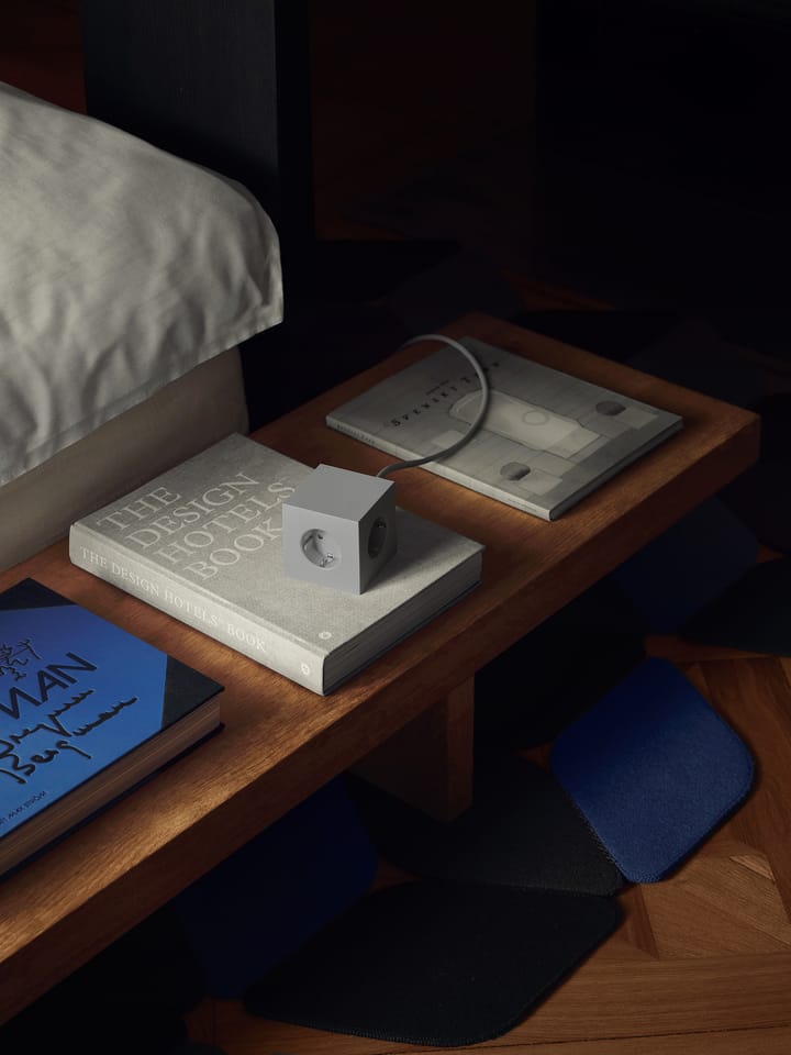 Square 1 grenuttag USB-C 30W 3 m, Gotland Gray Avolt
