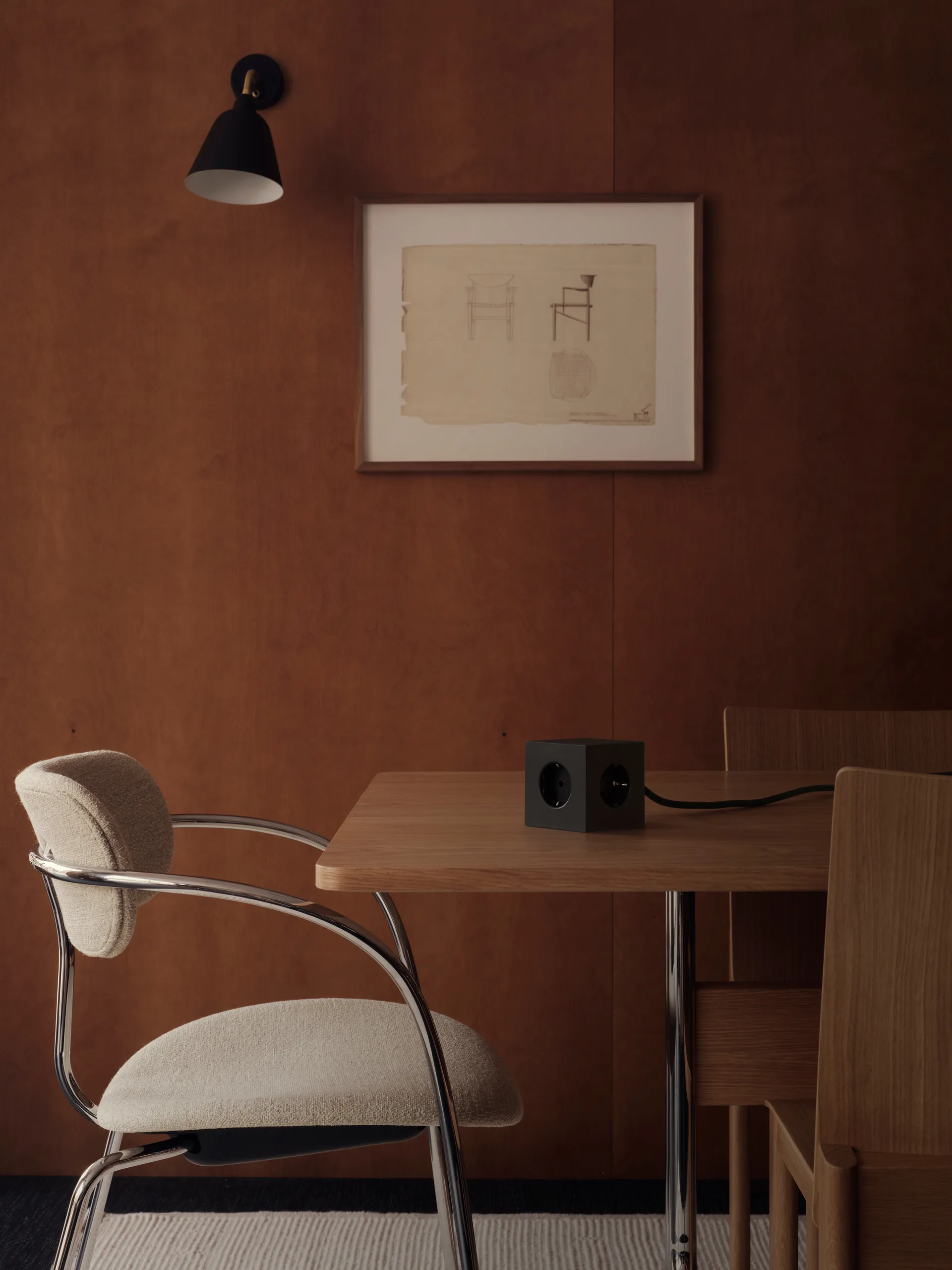 Square 1 grenuttag USB-C 30W 3 m, Stockholm Black Avolt