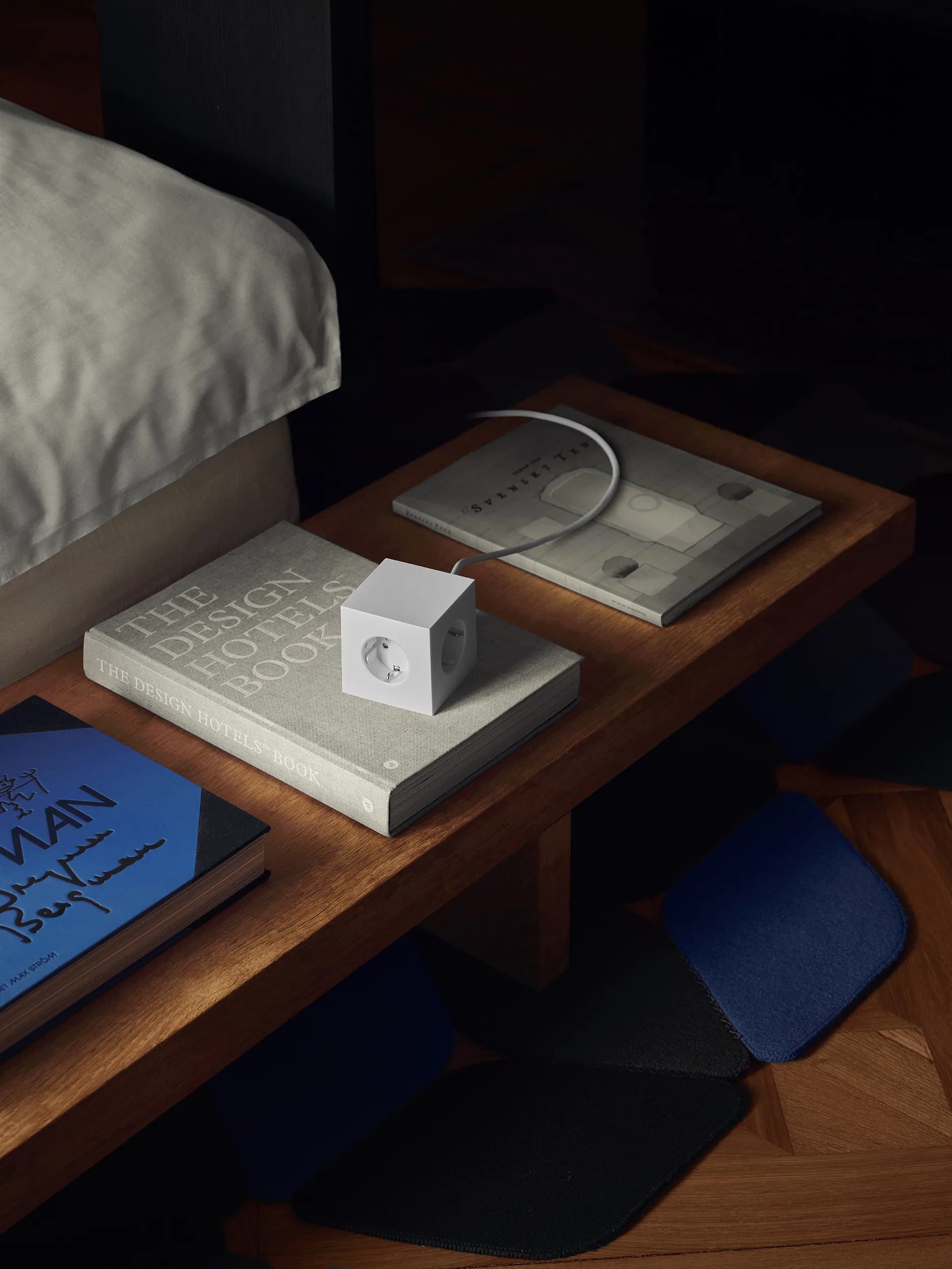 Square 1 grenuttag USB-C 30W 3 m, White Martinelli Luce edition Avolt