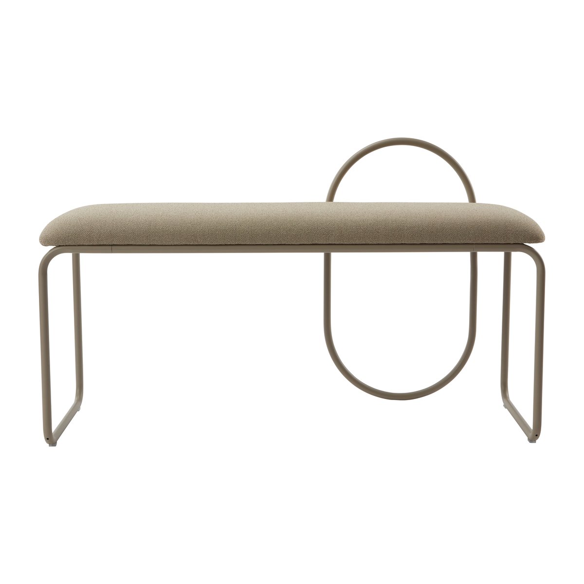 AYTM Angui bänk bouclé Taupe | Skandinavisk Design | Pallar | Beige