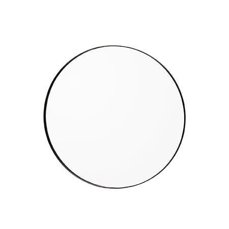 AYTM Circum spegel small 70 cm klarglas-svart ram | Skandinavisk Design | Runda speglar | Transparent
