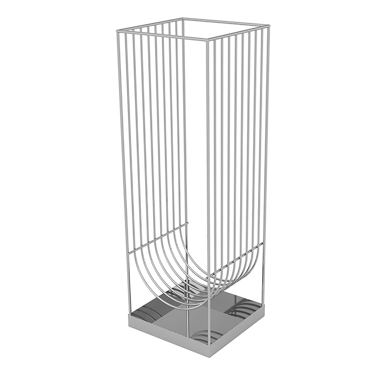 AYTM Curva paraplyställ Silver | Skandinavisk Design | Paraplyställ | Silverfärgad