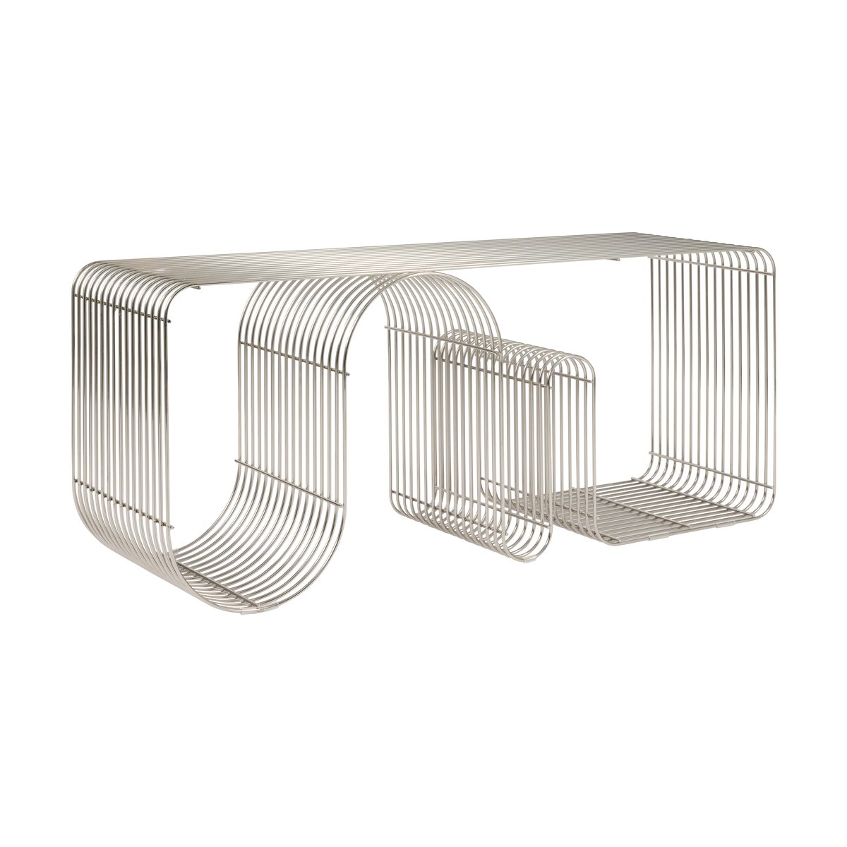 AYTM Curva sittbänk 100 cm Silver | Skandinavisk Design | Bänkar | Svart