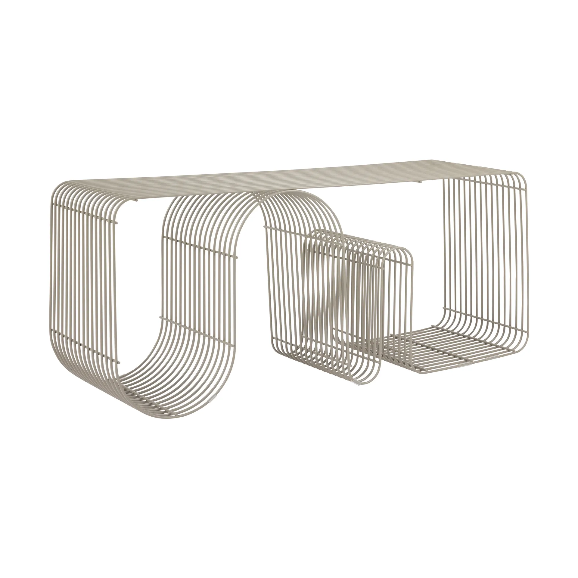 Curva sittbänk 100 cm, Taupe AYTM