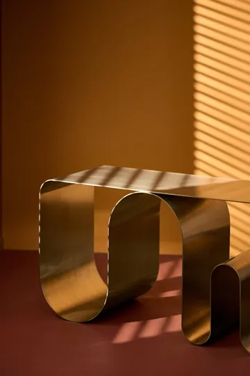 Curva solid sittbänk - Silverfärgad, 100 cm - AYTM