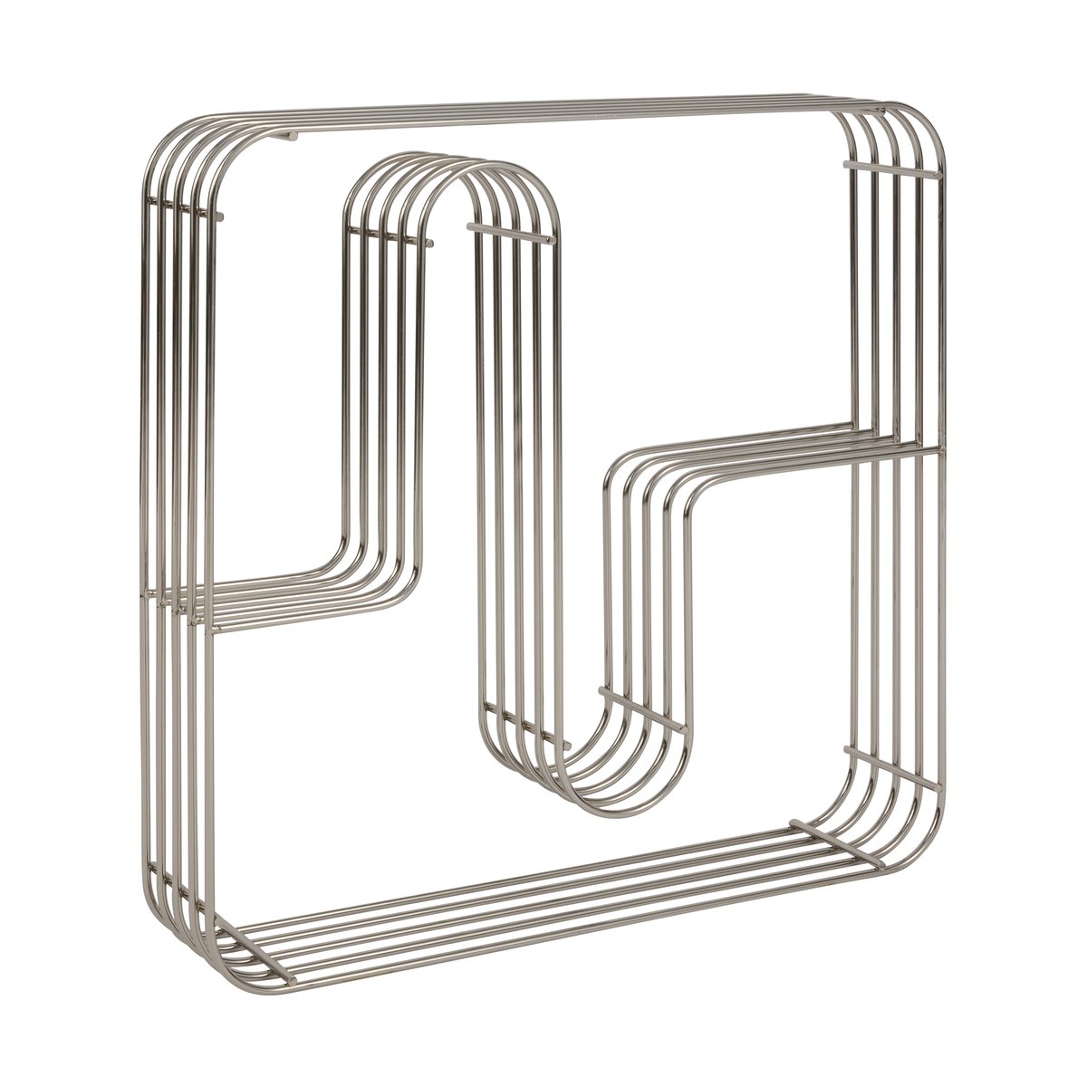 AYTM Curva vägghylla kvadratisk Silver | Skandinavisk Design | Hyllor & Hyllsystem | Svart