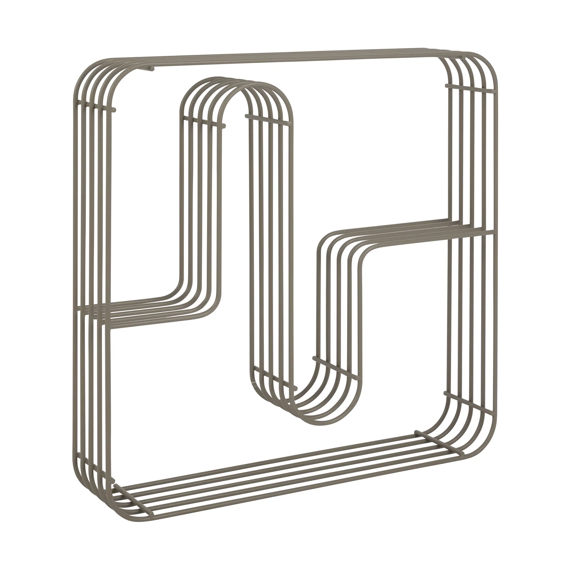 Curva vägghylla kvadratisk, Taupe AYTM