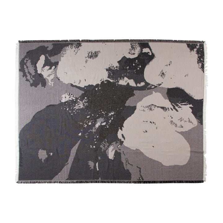 Floreo pläd 130x170 cm - Vit-grå - AYTM