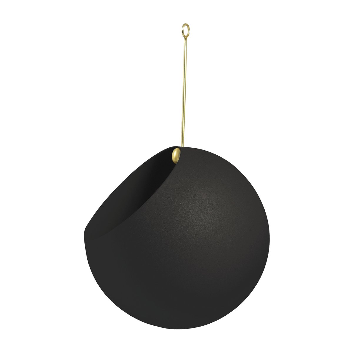 AYTM GLOBE hängande kruka 17 cm h28 cm Black | Skandinavisk Design | Krukor | Svart
