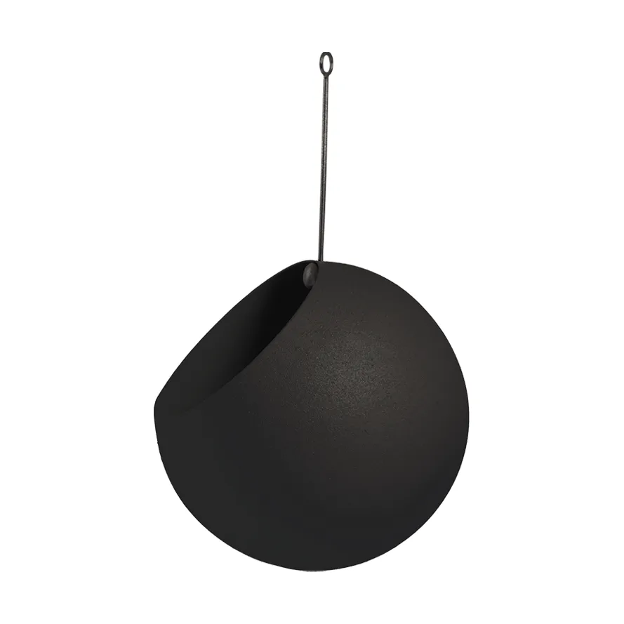 GLOBE hängande kruka Ø17 cm h28 cm, Black AYTM