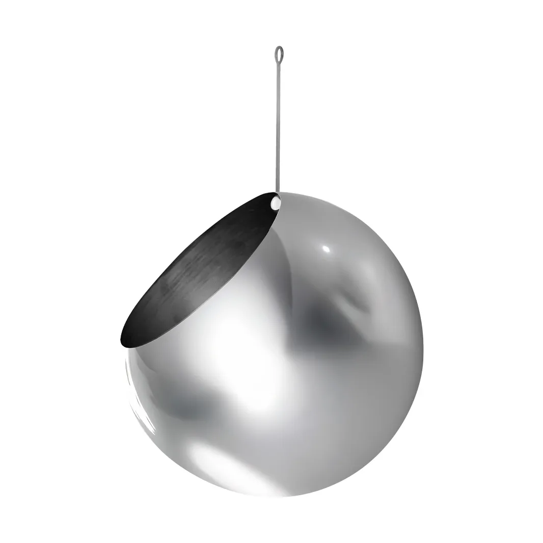 GLOBE hängande kruka Ø17 cm h28 cm, Silver AYTM