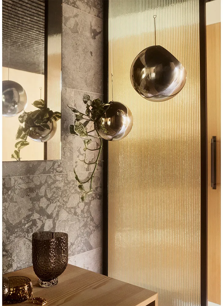 GLOBE hängande kruka Ø17 cm h28 cm, Silver AYTM