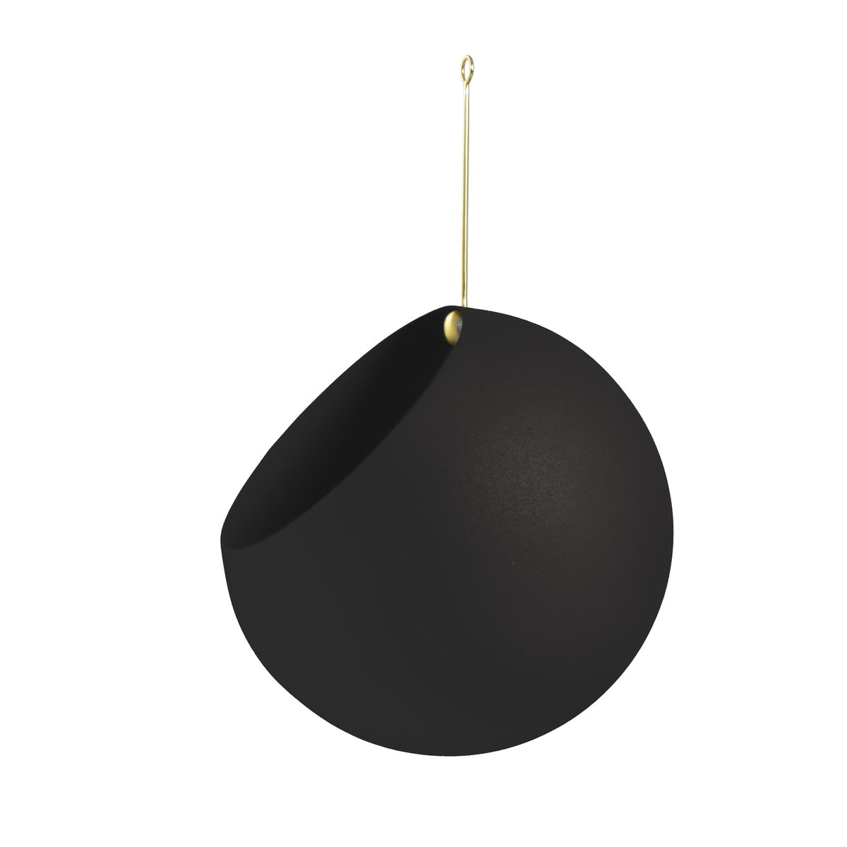 AYTM GLOBE hängande kruka 21 cm h32 cm Black | Skandinavisk Design | Krukor | Svart