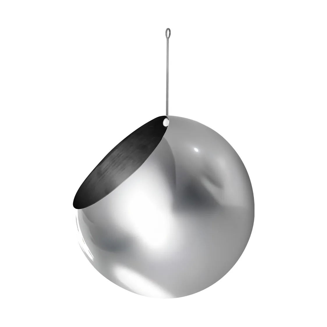 GLOBE hängande kruka Ø21 cm h32 cm, Silver AYTM