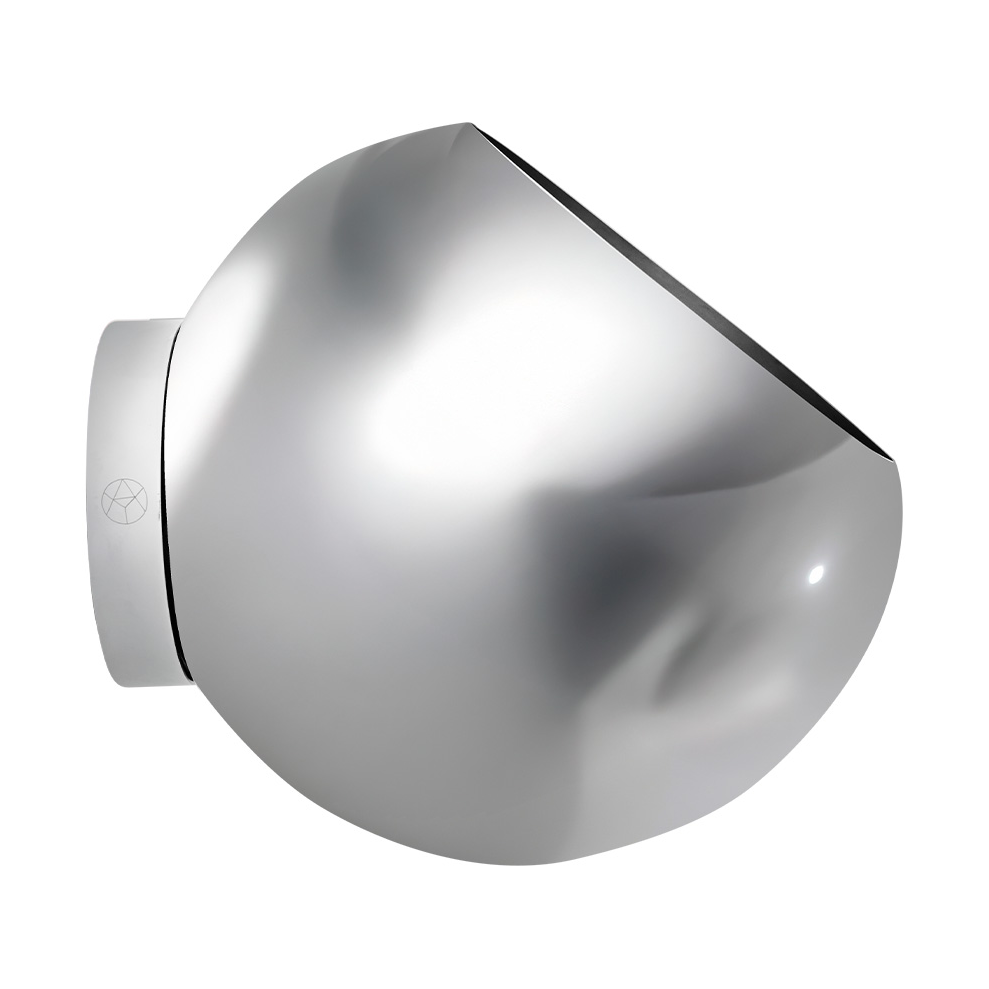 AYTM Globe kruka vägg 17 cm Silver | Skandinavisk Design | Krukor | Silverfärgad