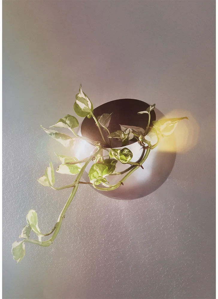 Globe kruka vägg Ø17 cm, Silver AYTM