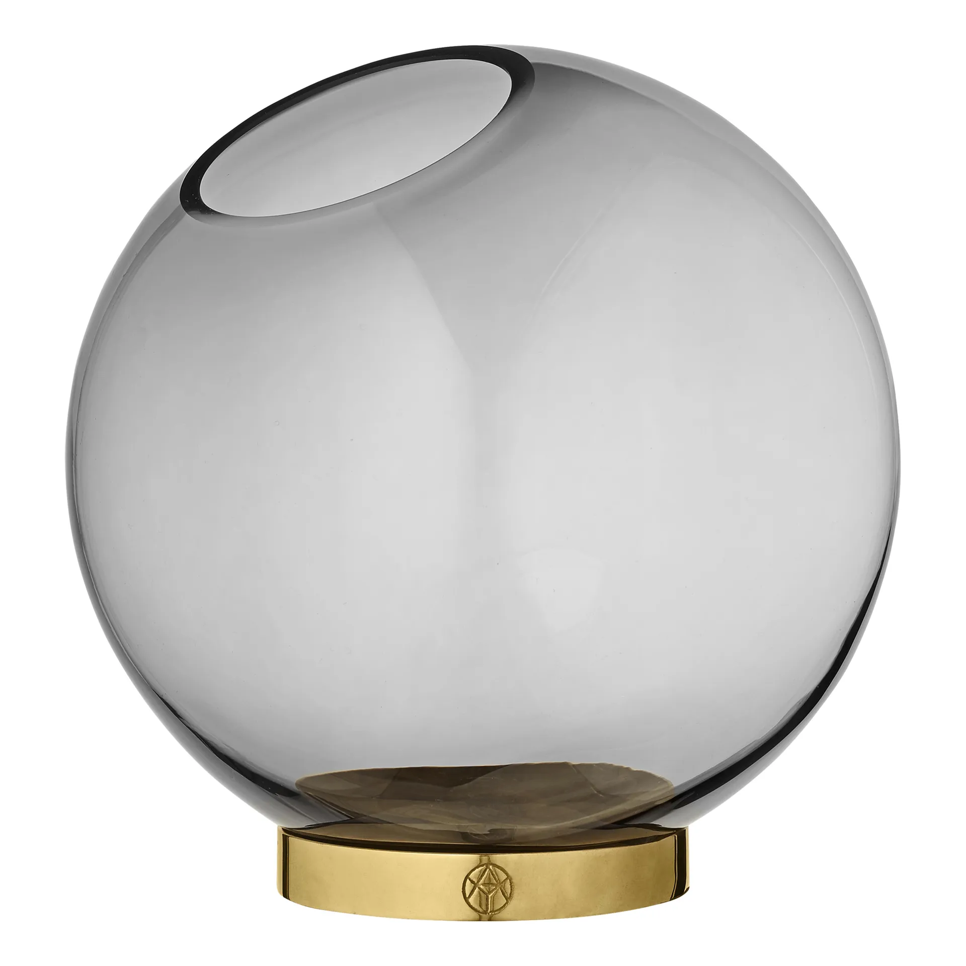 Globe vas medium, svart-guld AYTM