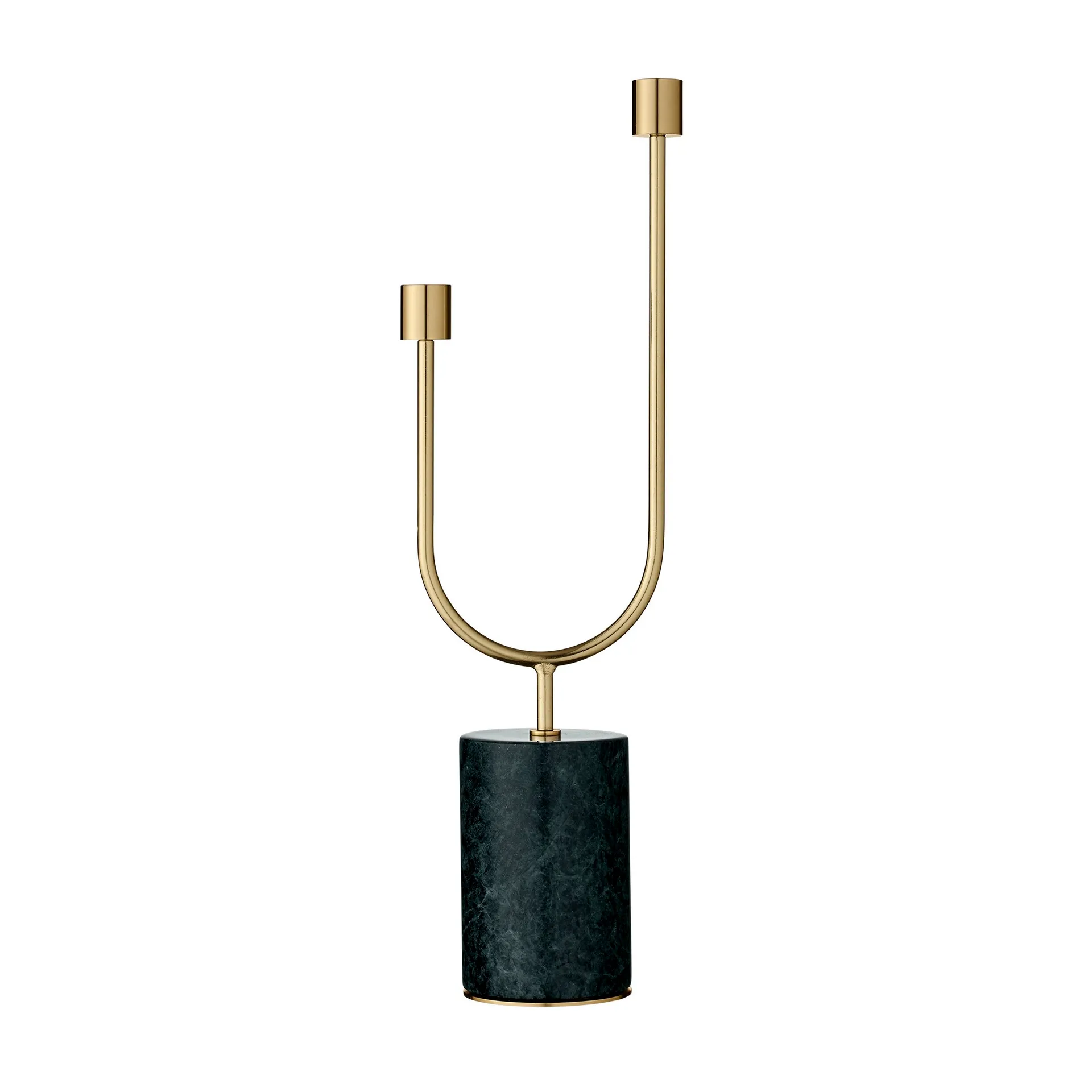 Grasil ljusstake, grön-mässing AYTM