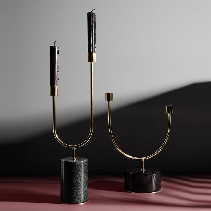 Grasil ljusstake, svart-mässing AYTM