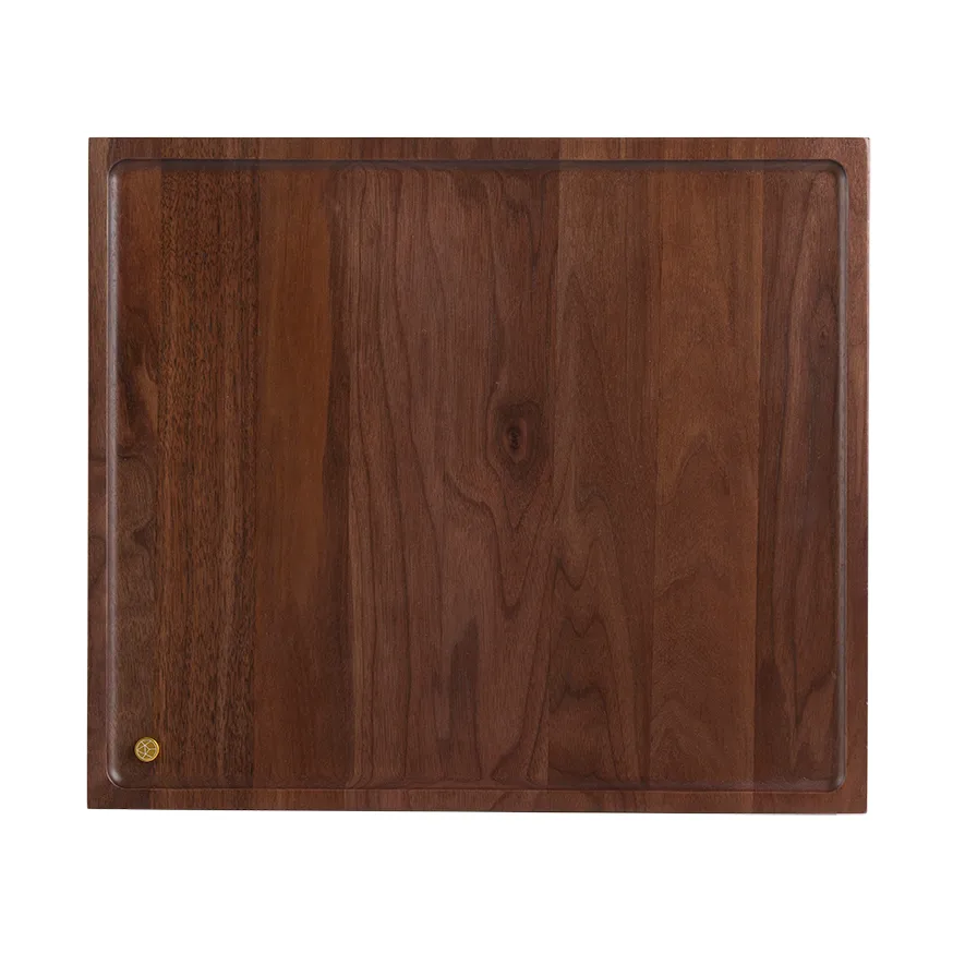 AYTM Sessio bricka 34x40 cm Valnöt-guld | Skandinavisk Design | Brickor | Brun