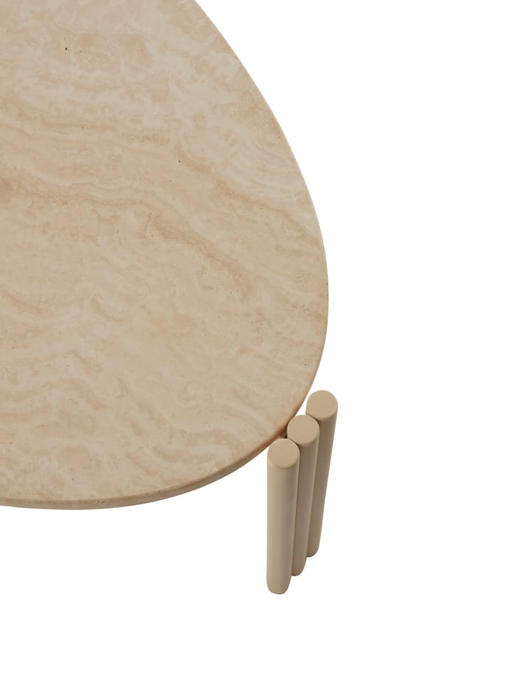 Tribus soffbord oval 92,4x47,6x35 cm - Light Sand-Travertine - AYTM