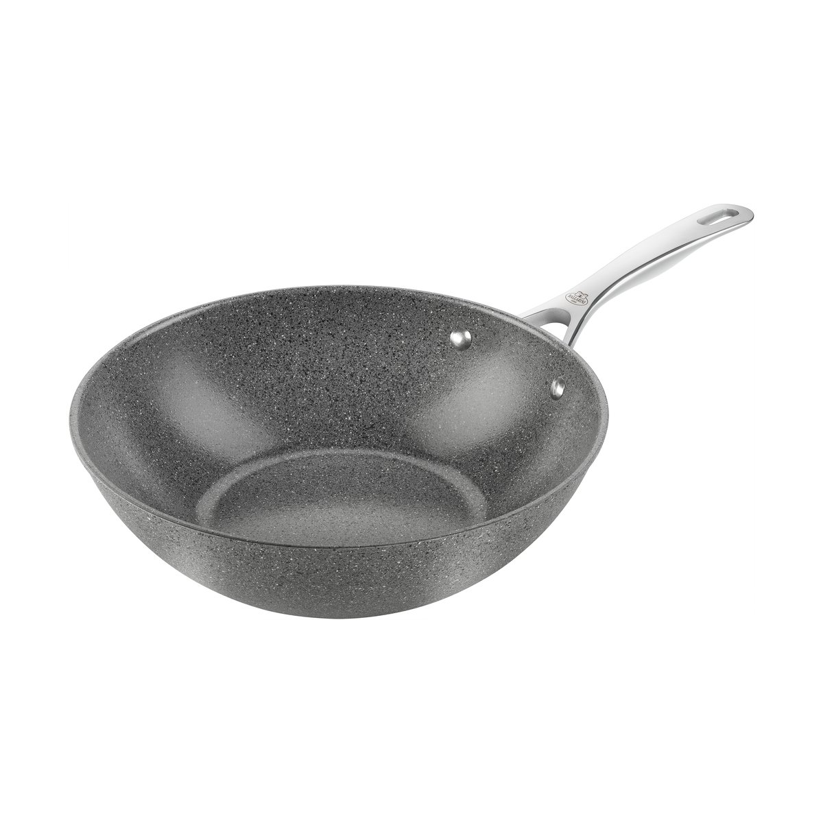 Ballarini Salina Ceramic Granit keramisk wok 30 cm | Skandinavisk Design | Wokpannor | Grå
