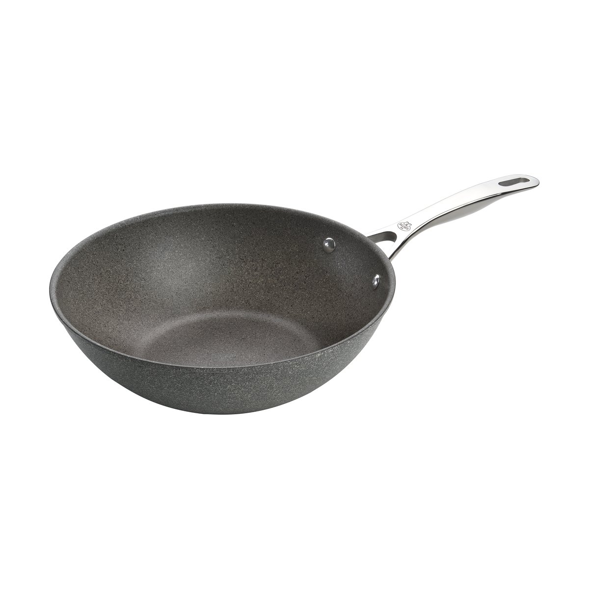 Ballarini Salina Ti-X Granit keramisk wok 30 cm | Skandinavisk Design | Wokpannor | Grå