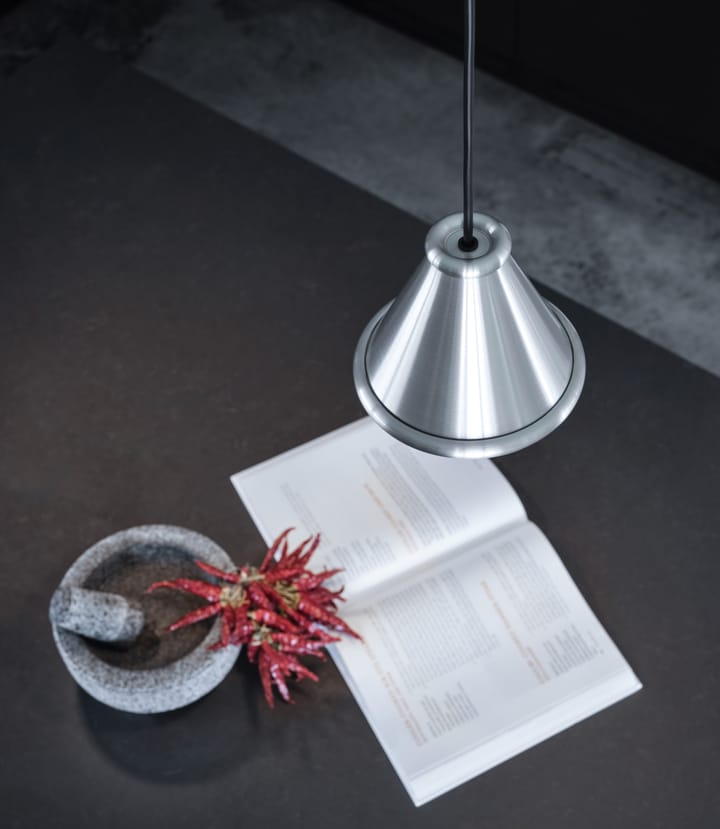Belle pendel Ø15 cm, Brushed aluminium Belid